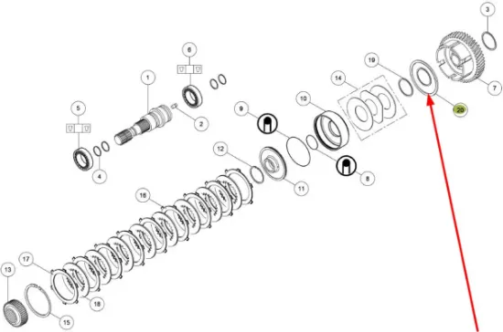 Slika Clutch basket washer 7700021123