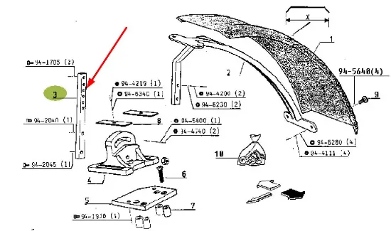 Slika Mudguard bracket 7700032524