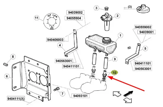 Slika Brake fluid reservoir connector 7700043094