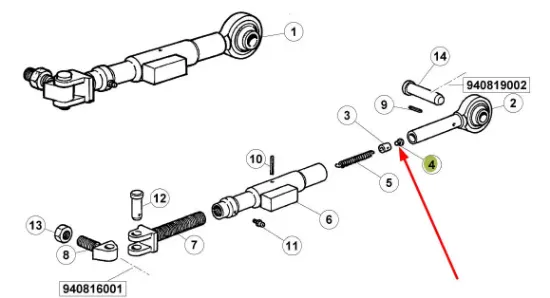 Slika TUZ stabilizer pin 7700043413