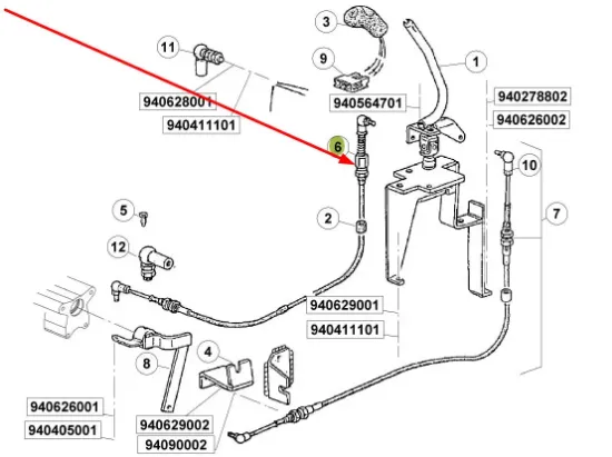 Slika Gear shift cable 7700046451