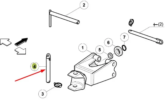 Slika Trailer hitch pin 7700050681