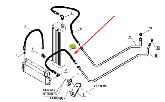 Slika Hydraulic hose 7700061663