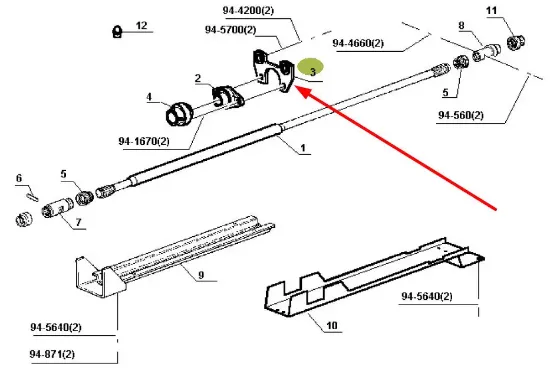 Slika Connecting shaft support 7700063874