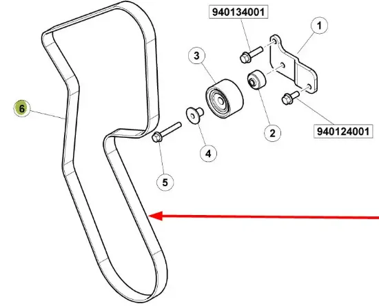 Slika Fan V-belt 8 PK x 1935 lp 7700066725