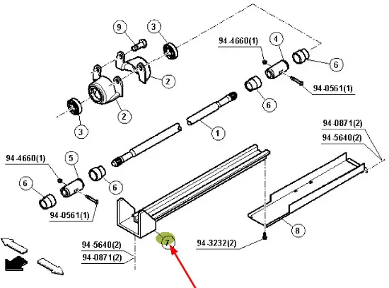 Slika Connecting shaft cover 7700074096