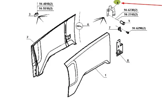 Slika Hood latch 7700079190