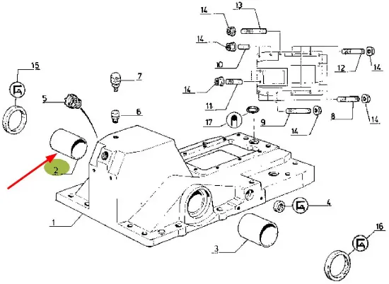 Slika Rear linkage housing sliding bush 7700574238