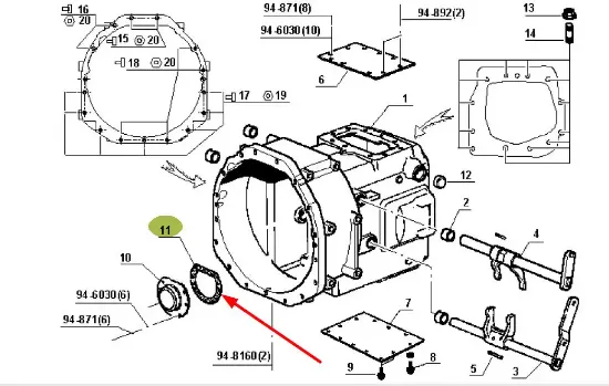 Slika Fork housing gasket 7700624978