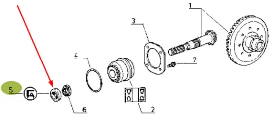 Slika Oil seal ring 36 x 58 x 12 7700653443