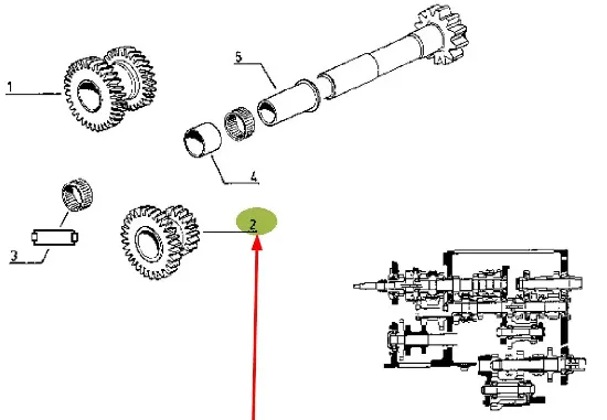 Slika Overdrive gear wheel 7700660098