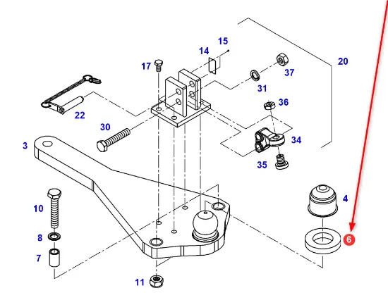 Slika Plastic ring for ball hitch 77720412000