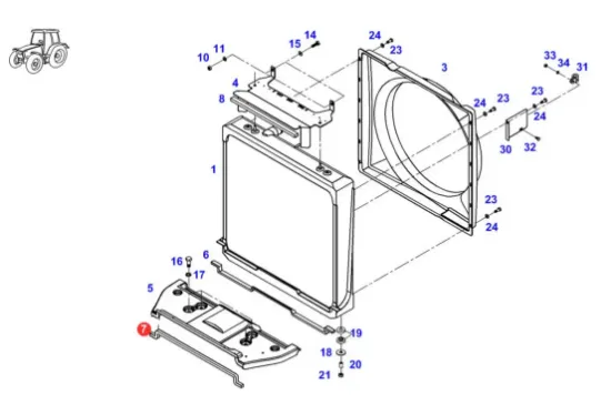 Slika Radiator damping tape 816200050110