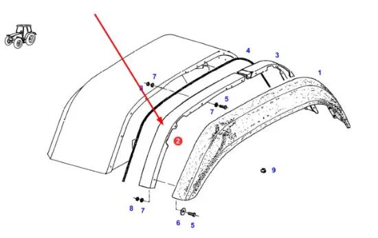 Slika Fender extension 145mm 816700053010