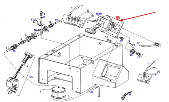 Slika Handbrake valve plate 822880020030