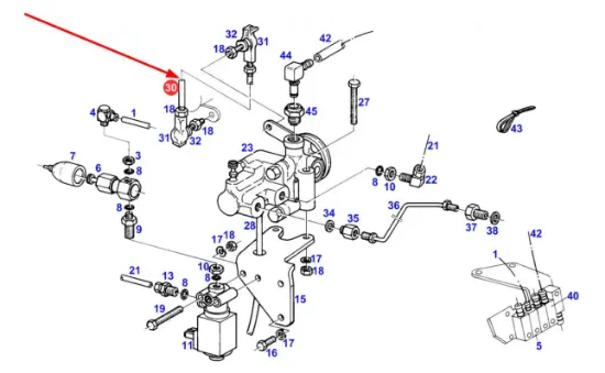 Slika Trailer brake valve linkage 822880120050