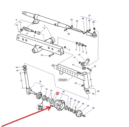 Slika Rim mounting bolt 831420M1GP