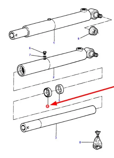 Slika Cylinder sealing ring 834500M1