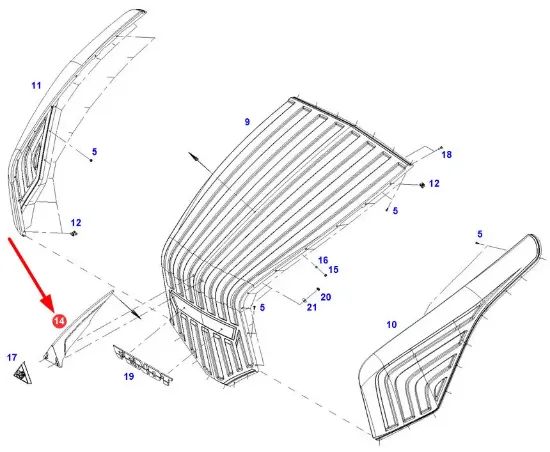 Slika Bonnet holder 842500021400