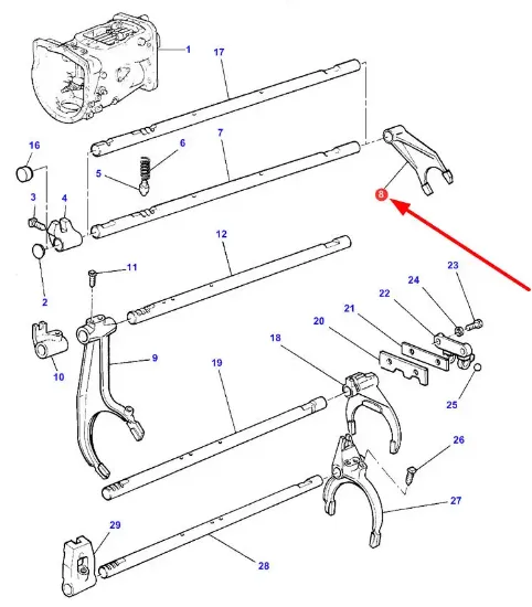 Slika Gearbox fork 897065M2