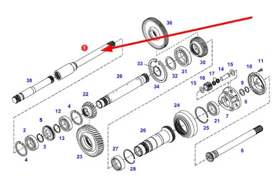 Slika Planetary drive shaft 916100080050