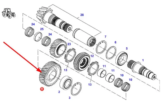 Slika Differential gear 916100080110