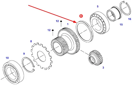 Slika Gearbox collection ring 916100410060