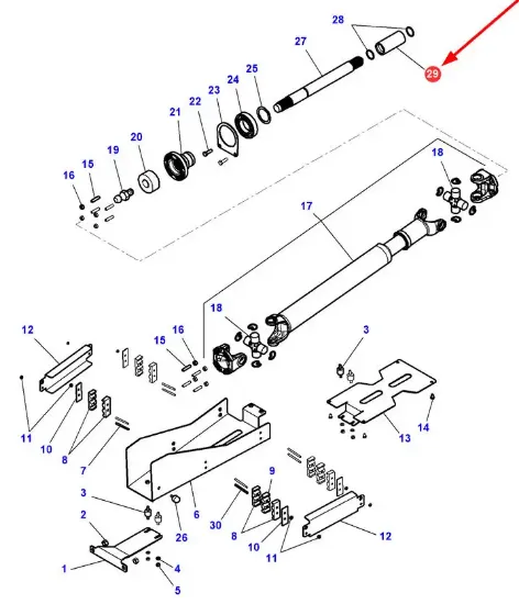 Slika Drive shaft milled sleeve 42 x 56 x 120 916101320100