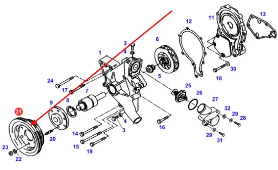 Slika Water pump pulley 916200040100