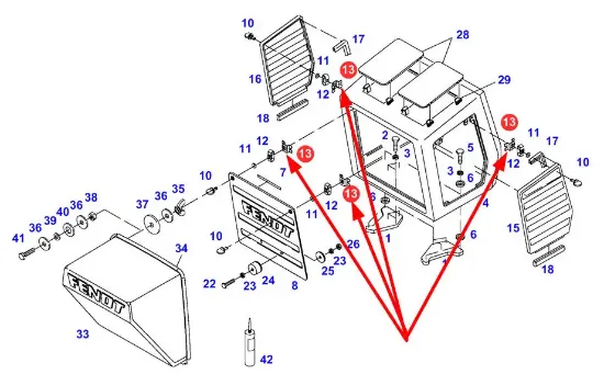 Slika Grille mounting latch 916500020360