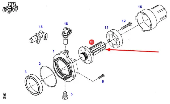 Slika Flange shaft 926150220041