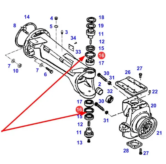 Slika AGCO 926301020530 Front Axle Ring