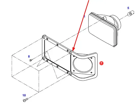 Slika Headlamp bezel 930900020051