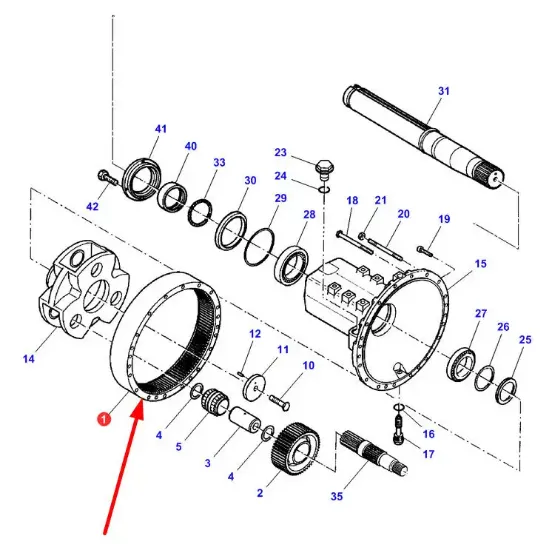 Slika Final drive gear ring 931150150030