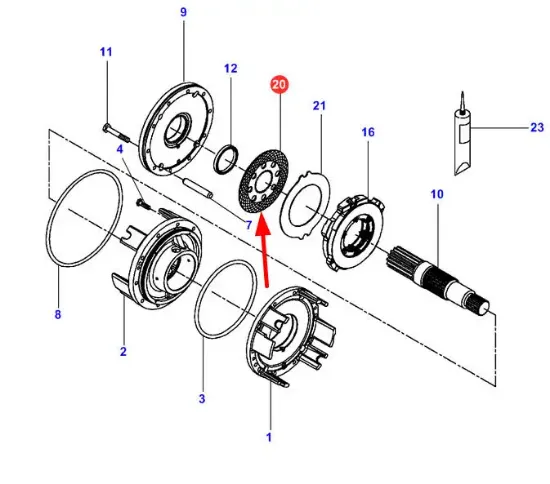 Slika AGCO 931150150230 Rear Axle Brake Friction Disc