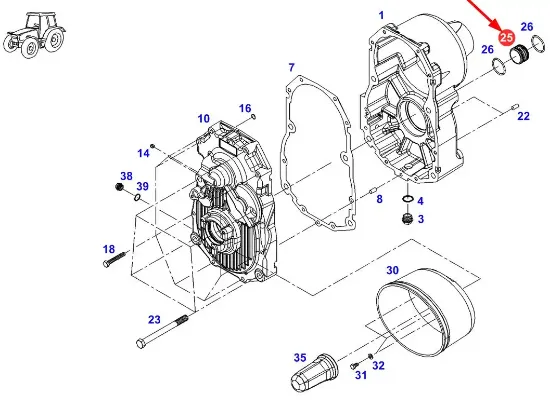 Slika AGCO 931150200180 Front Shaft Connector