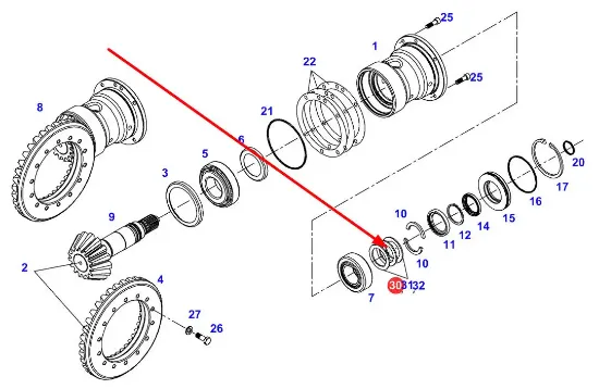 Slika Attack shaft spacer 3,35 931303180612