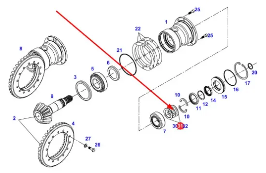 Slika Attack shaft spacer 3,55 931303180620