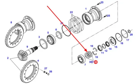 Slika Attack shaft spacer 3,8 931303180630