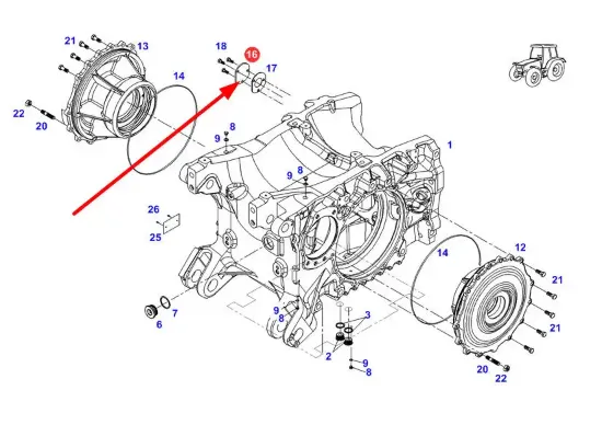 Slika Axle housing cap replacement 931304210010