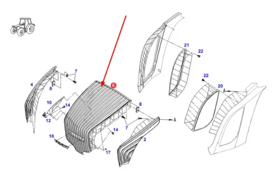 Slika Bonnet grill 931502020520