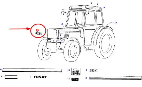 Slika Fendt emblem 931502021530