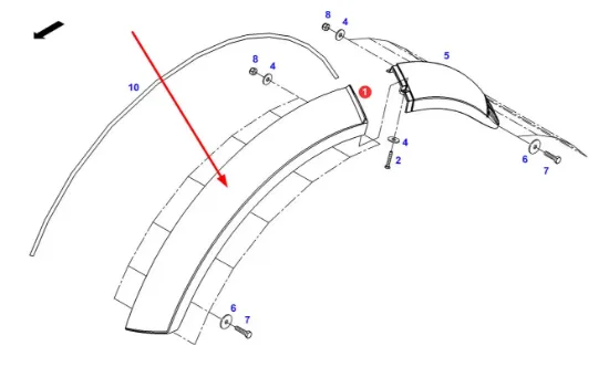 Slika Fender extension 200mm 931700053050