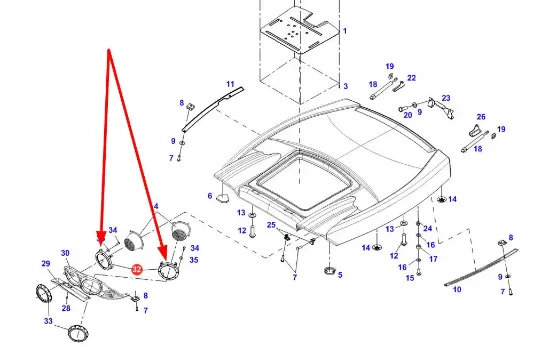 Slika Roof spotlight mounting frame 931812020130