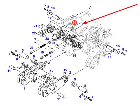 Slika Front linkage mounting bushing 931920011300