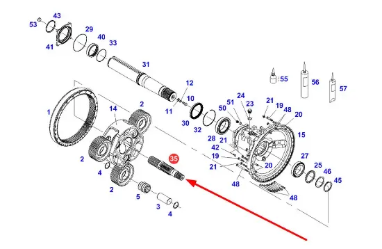 Slika Final drive shaft 934152150040