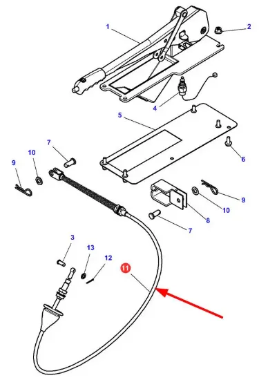 Slika Parking brake cable ACW004621A