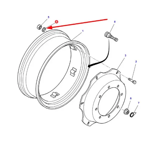 Slika Front wheel flat washer 16.8 x 33.5 x 6 mm ACW0669890