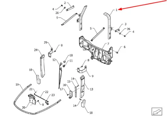 Slika Engine hood frame ASP5S47201024