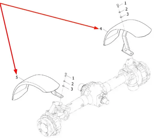 Slika Set of front fenders Arbos 2000 ASTE300.473